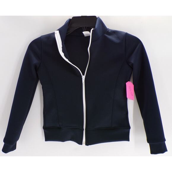 Jacket Stretch is Comfort Glitter Gymnastics Small Child Black - Picture 2 of 2